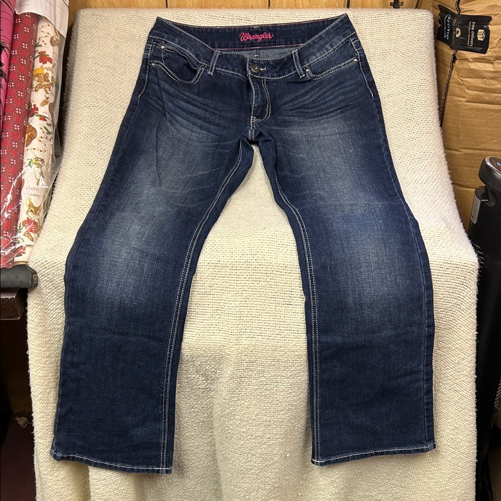 Wrangler Women's Dark Blue Boot Cut Jeans